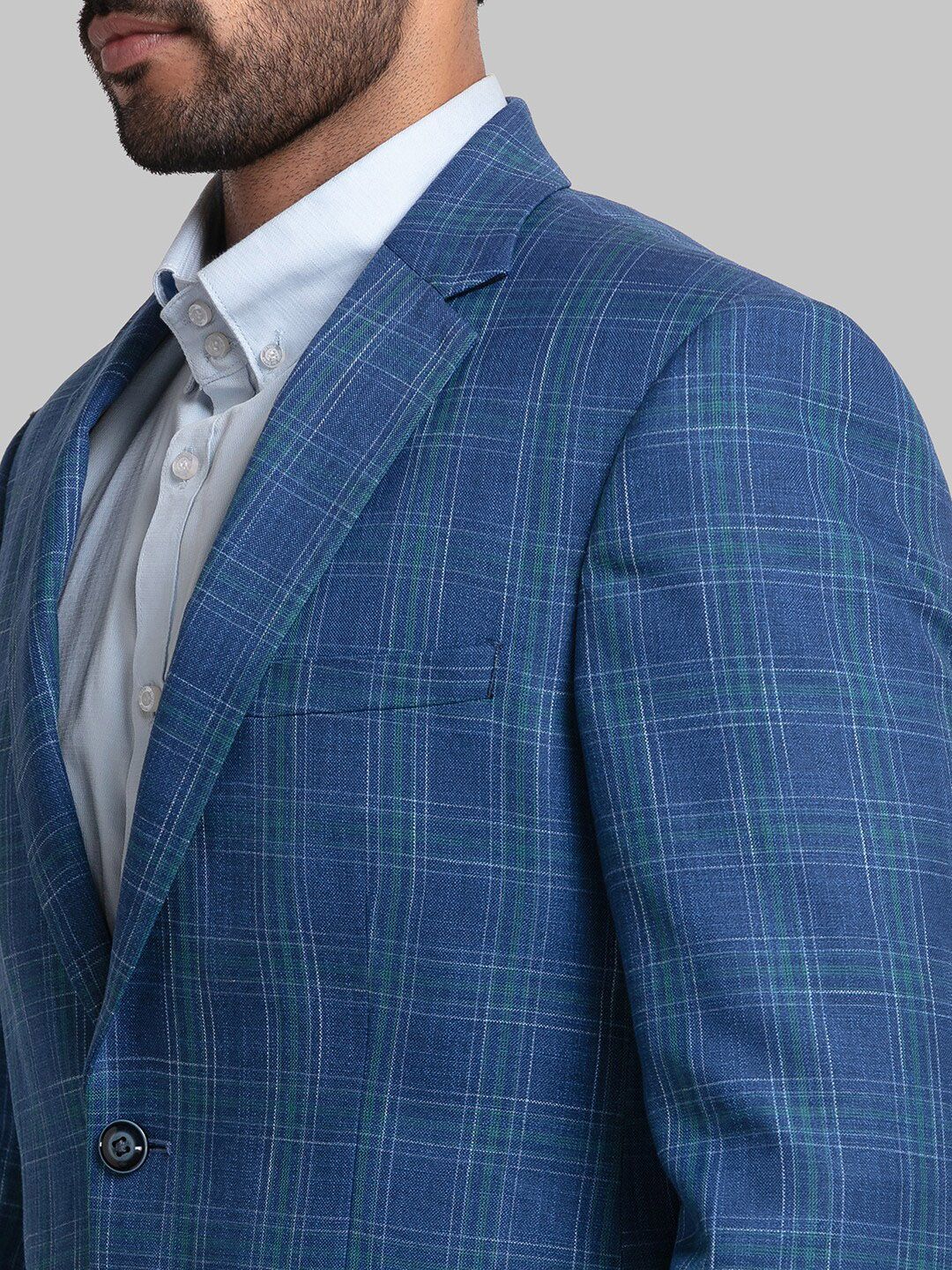 Raymond Men Checked Single Breasted Blazers