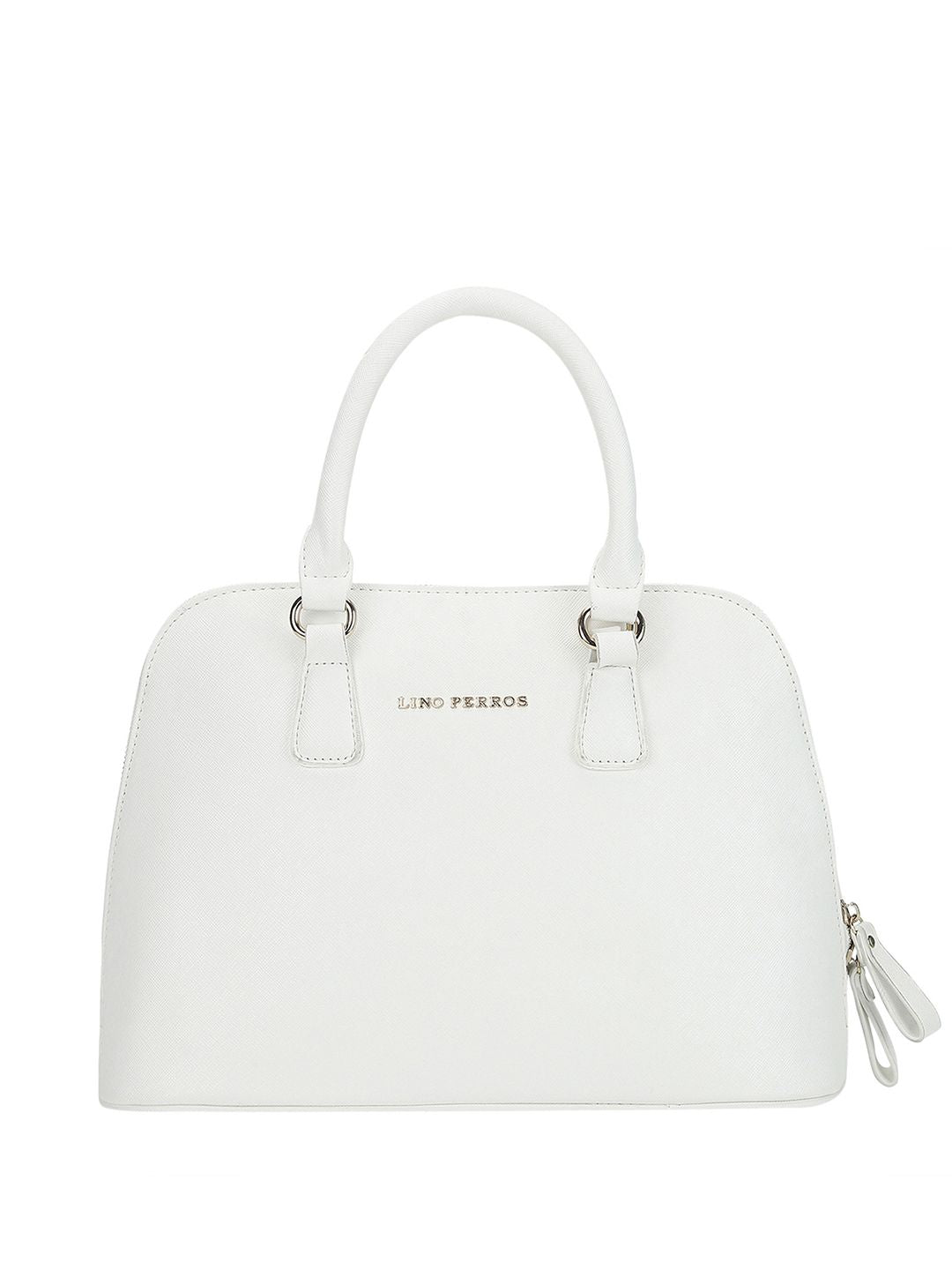 Lino Perros Off-White Solid Handheld Bag