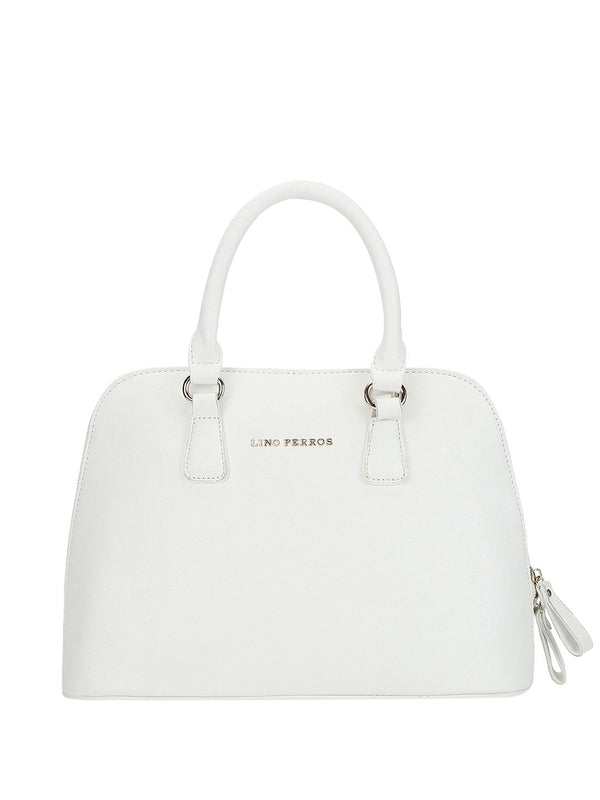 Lino Perros Off-White Solid Handheld Bag