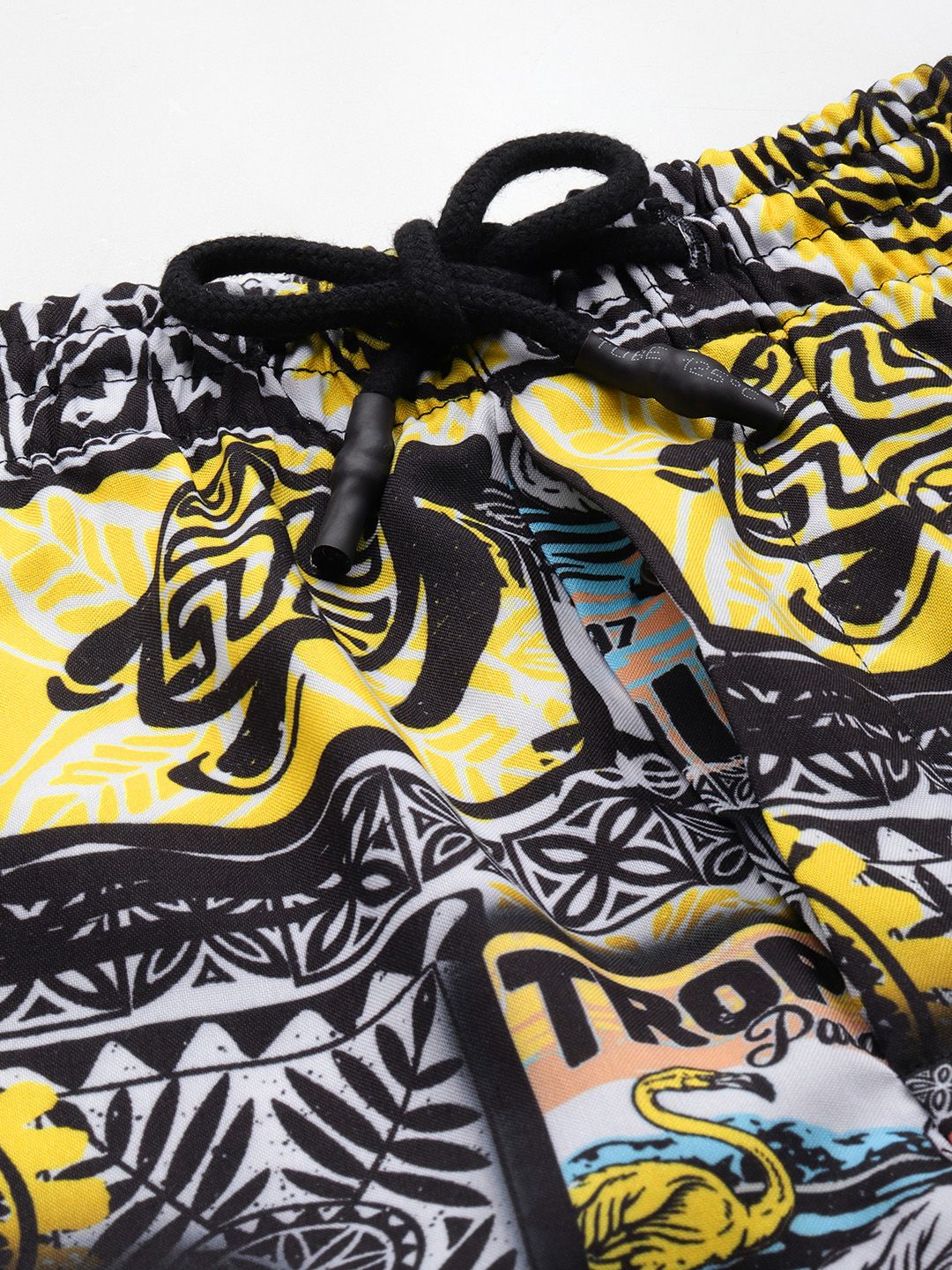 The Indian Garage Co Men Tropical Printed Short with Shirt