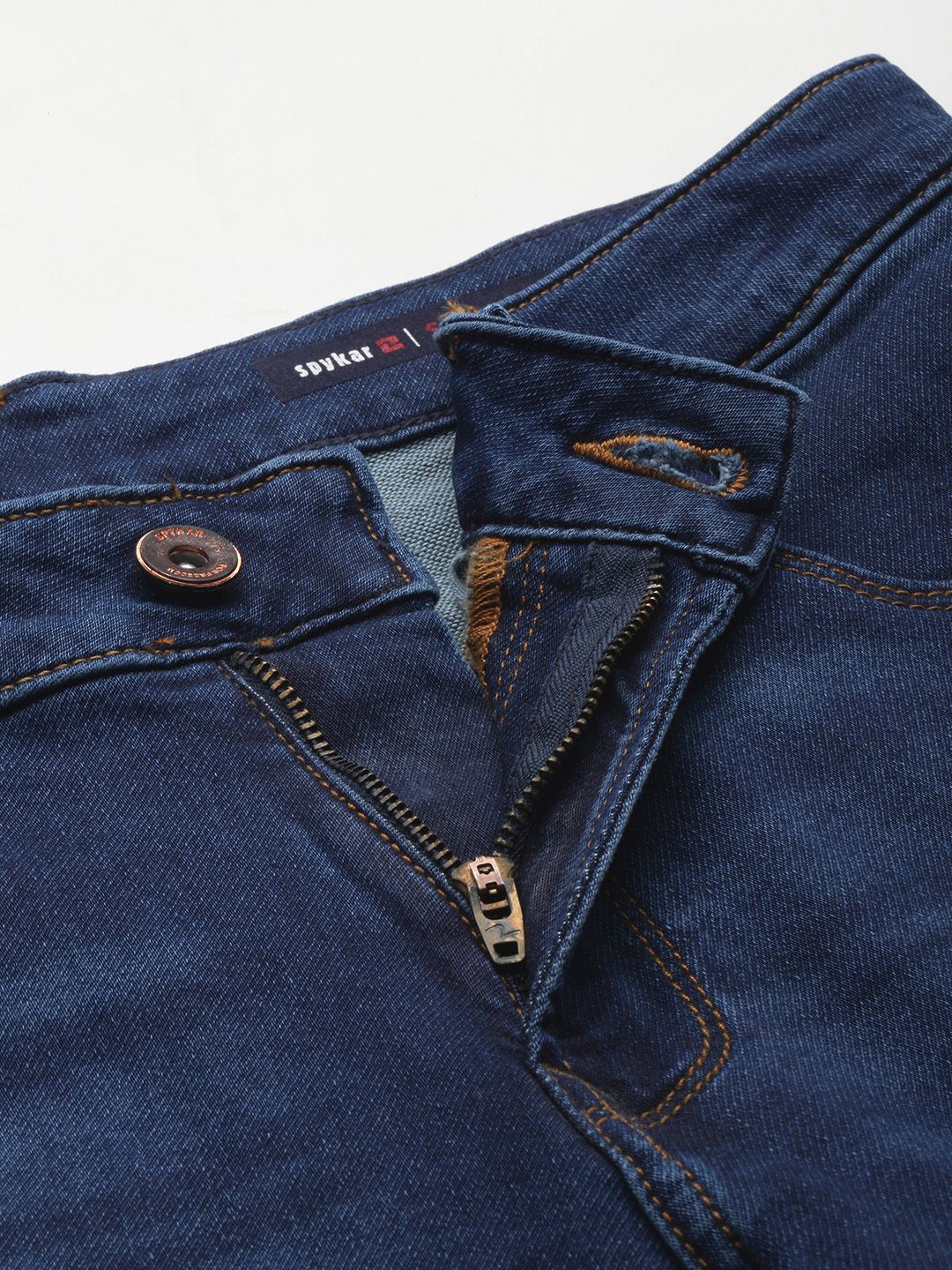 SPYKAR Men Skinny Slim Fit Low-Rise Light Fade Stretchable Jeans
