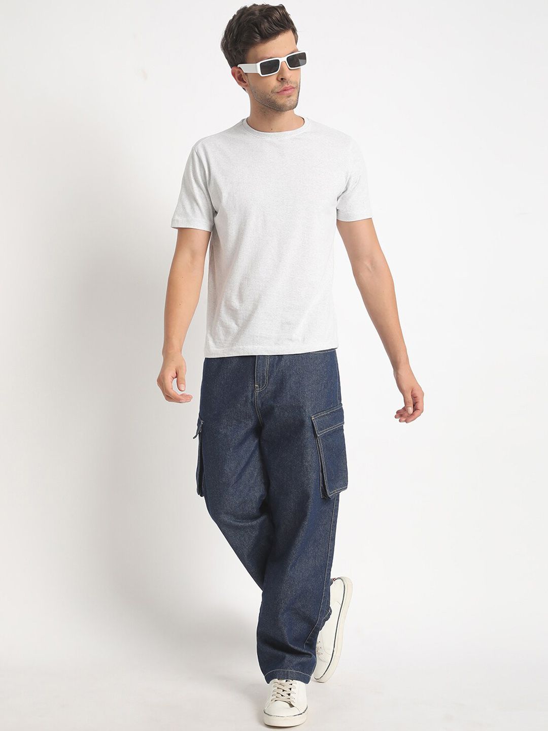 Bene Kleed Men Cargo Baggy Denim