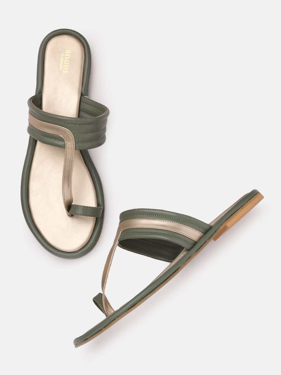 Anouk Women Colourblocked One Toe Flats