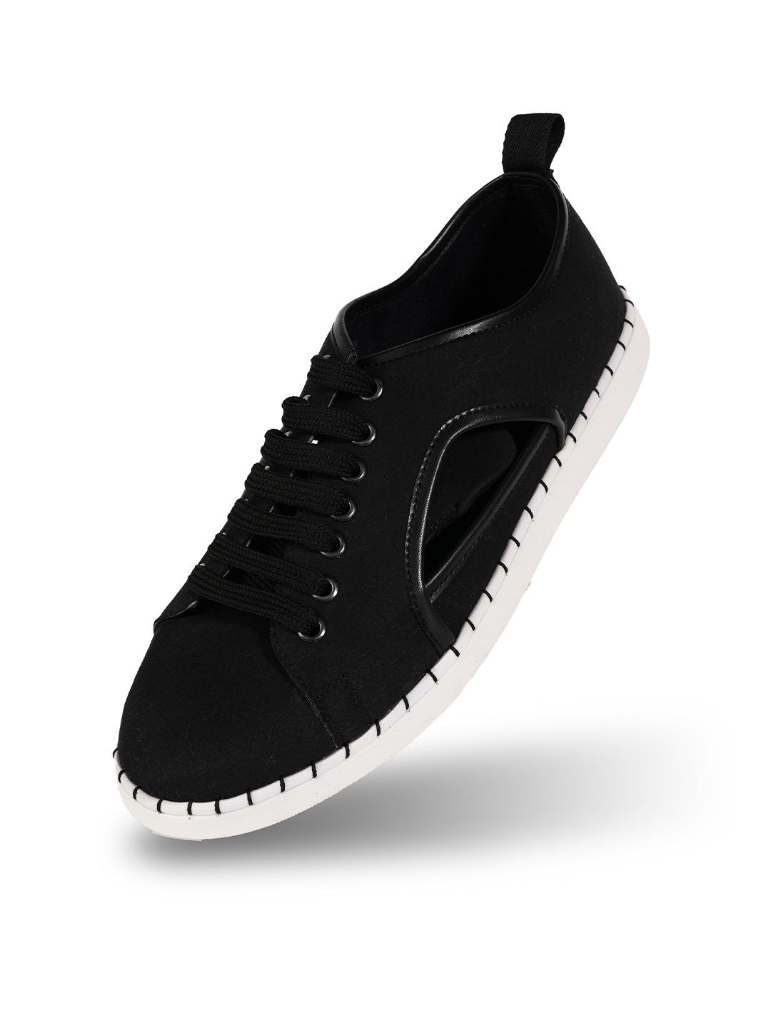 MONKSTORY Lelaki Bertali Sneakers PU Potongan