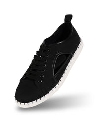 MONKSTORY Lelaki Bertali Sneakers PU Potongan