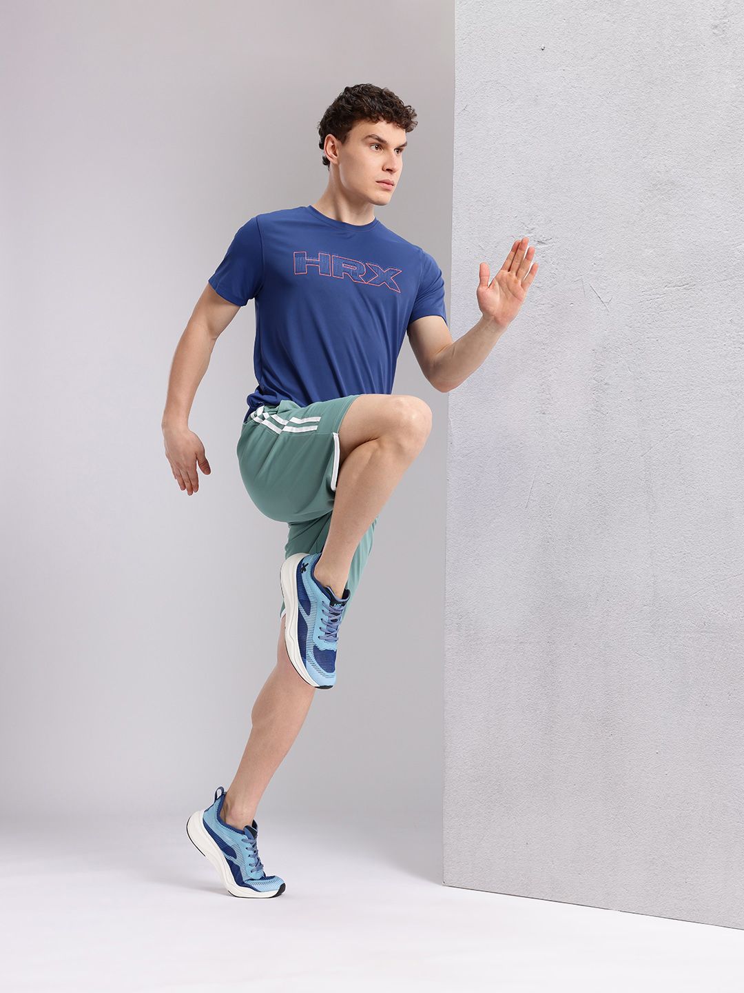 HRX by Hrithik Roshan Men Striped Running Shorts