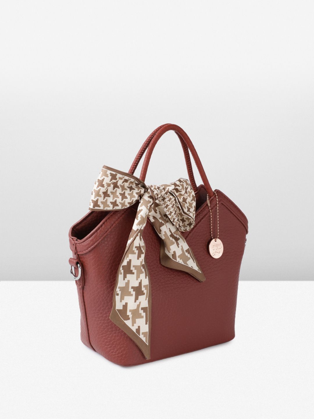 all about you Structured Handheld Bag With Bow Detail
