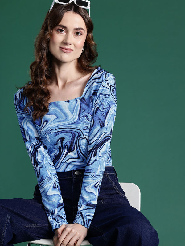 DressBerry Abstract Print Top