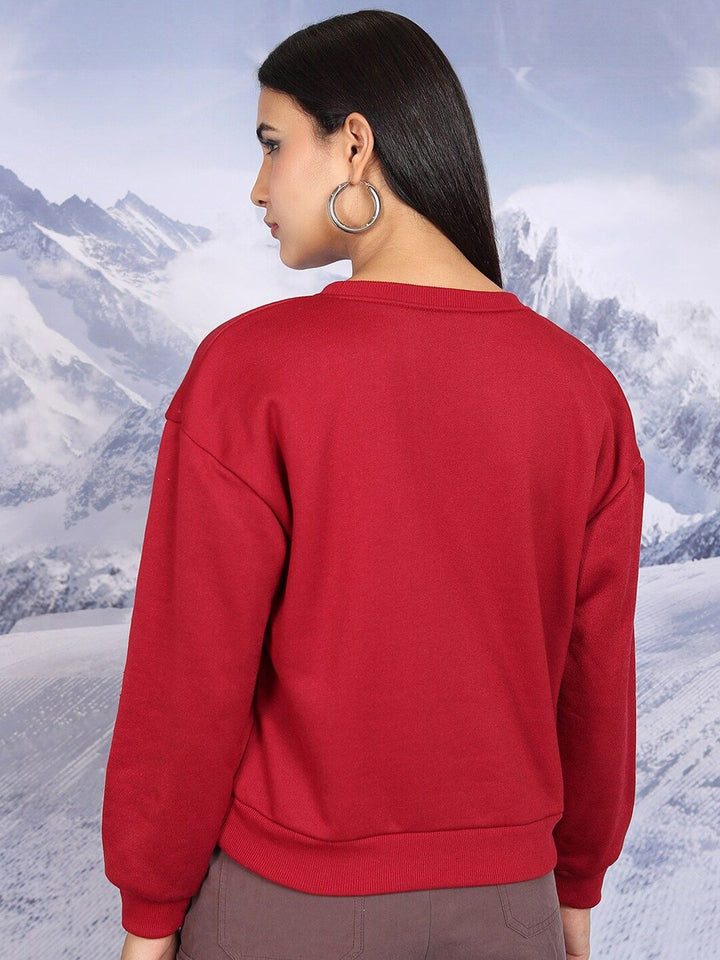 Tokyo Talkies Graphic Printed Round Neck Pullover