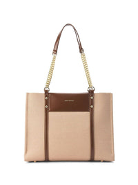 Lino Perros Colourblocked Oversized Bucket Tote Bag with Applique