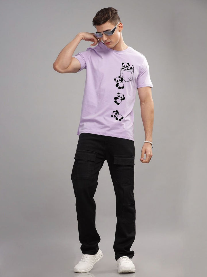 ADRO Men Typography Printed Applique T-shirt