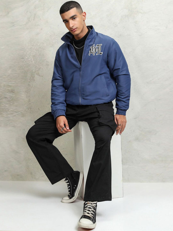 HIGHLANDER Men Sporty Jacket with Patchwork