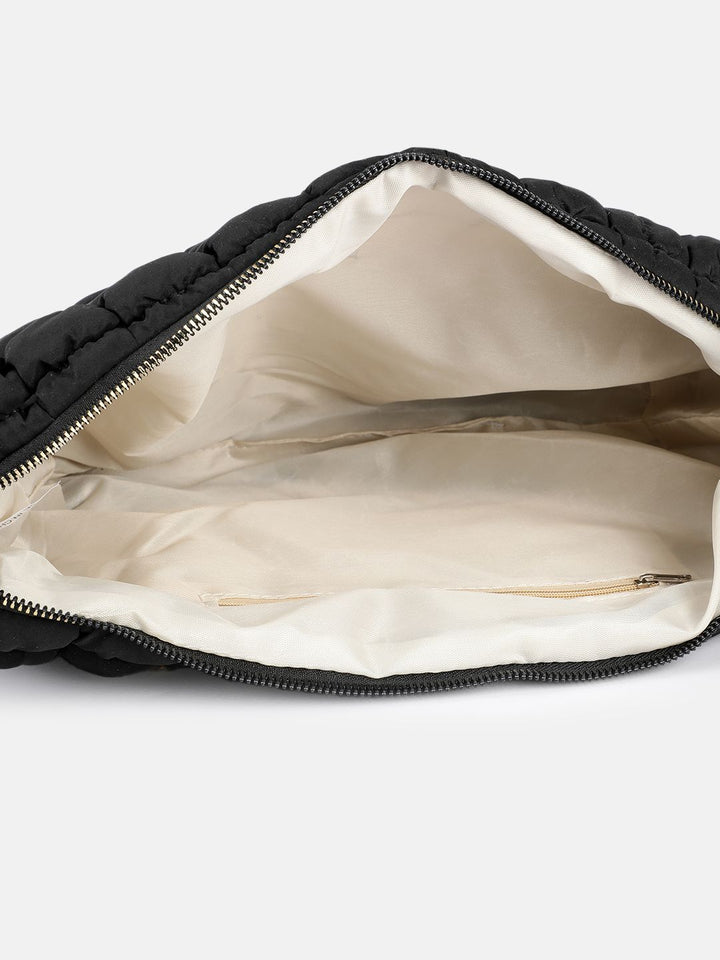 DressBerry Structured Shoulder Bag with Quilted