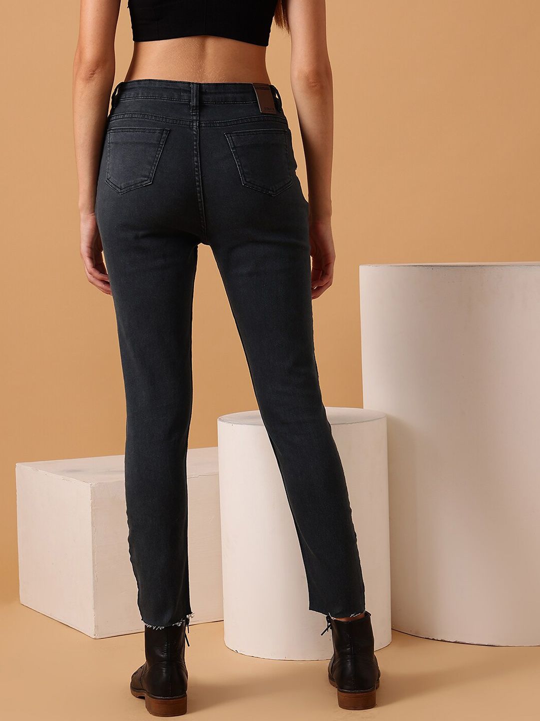 STREET 9 BASICS Women Narrow Slim Fit Clean Look Stretchable Jeans