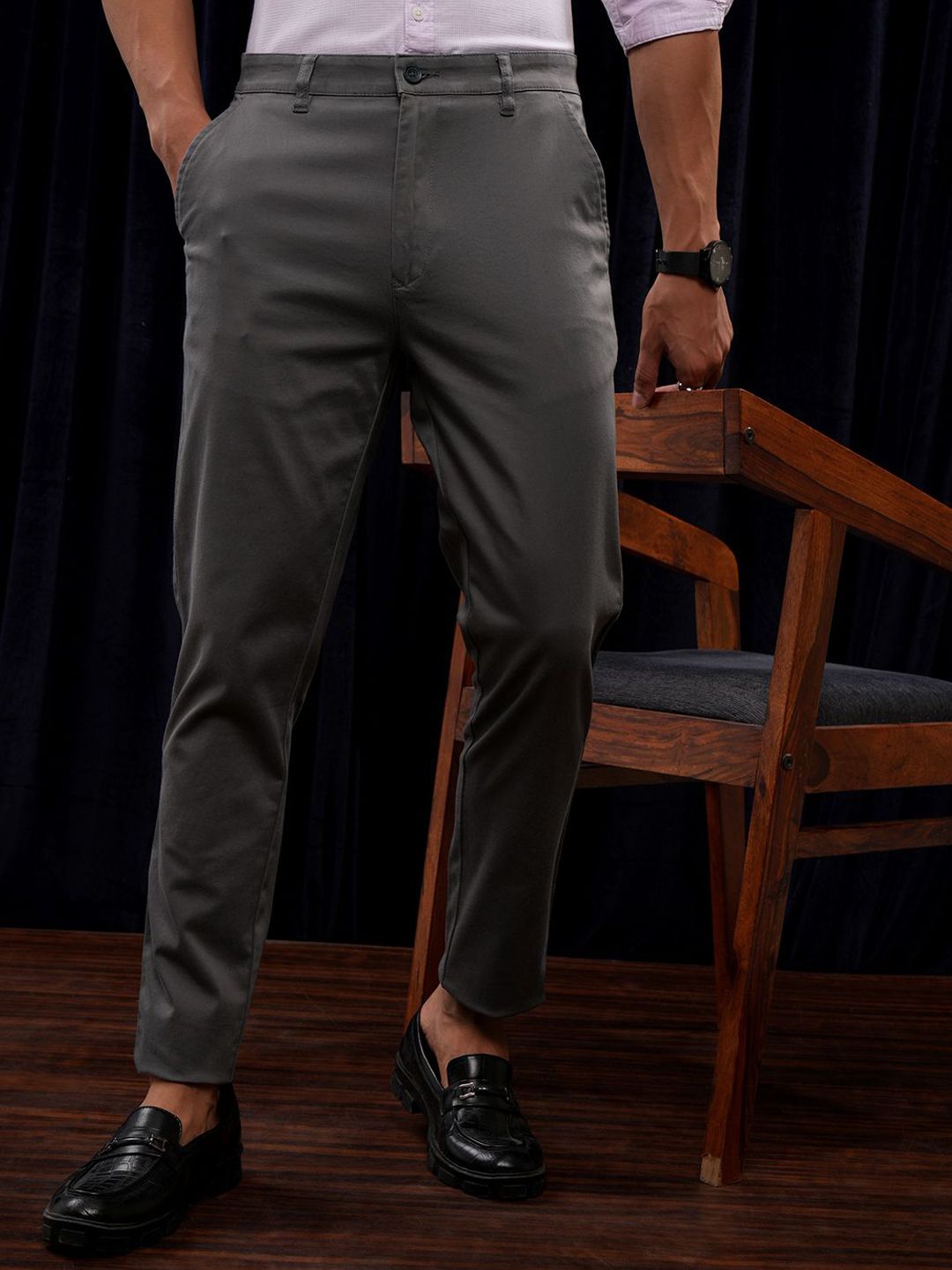 HIGHLANDER Premium Satin Chino Trousers