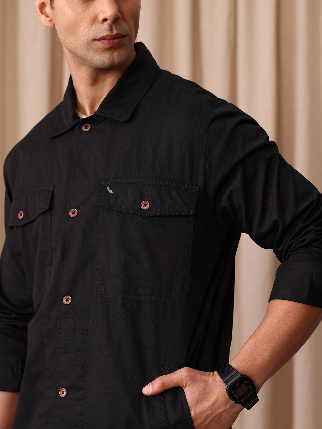 Mr Bowerbird Liberal Fit Pure Cotton Casual Shirt