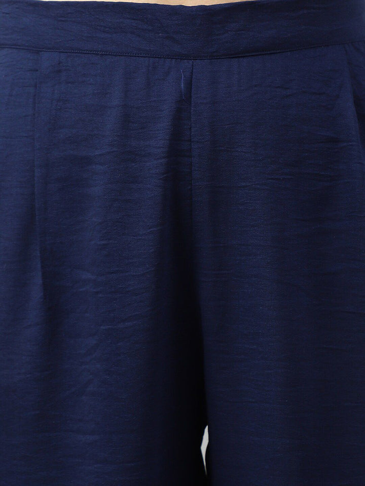 KALINI Striped Regular Kurta with Trousers