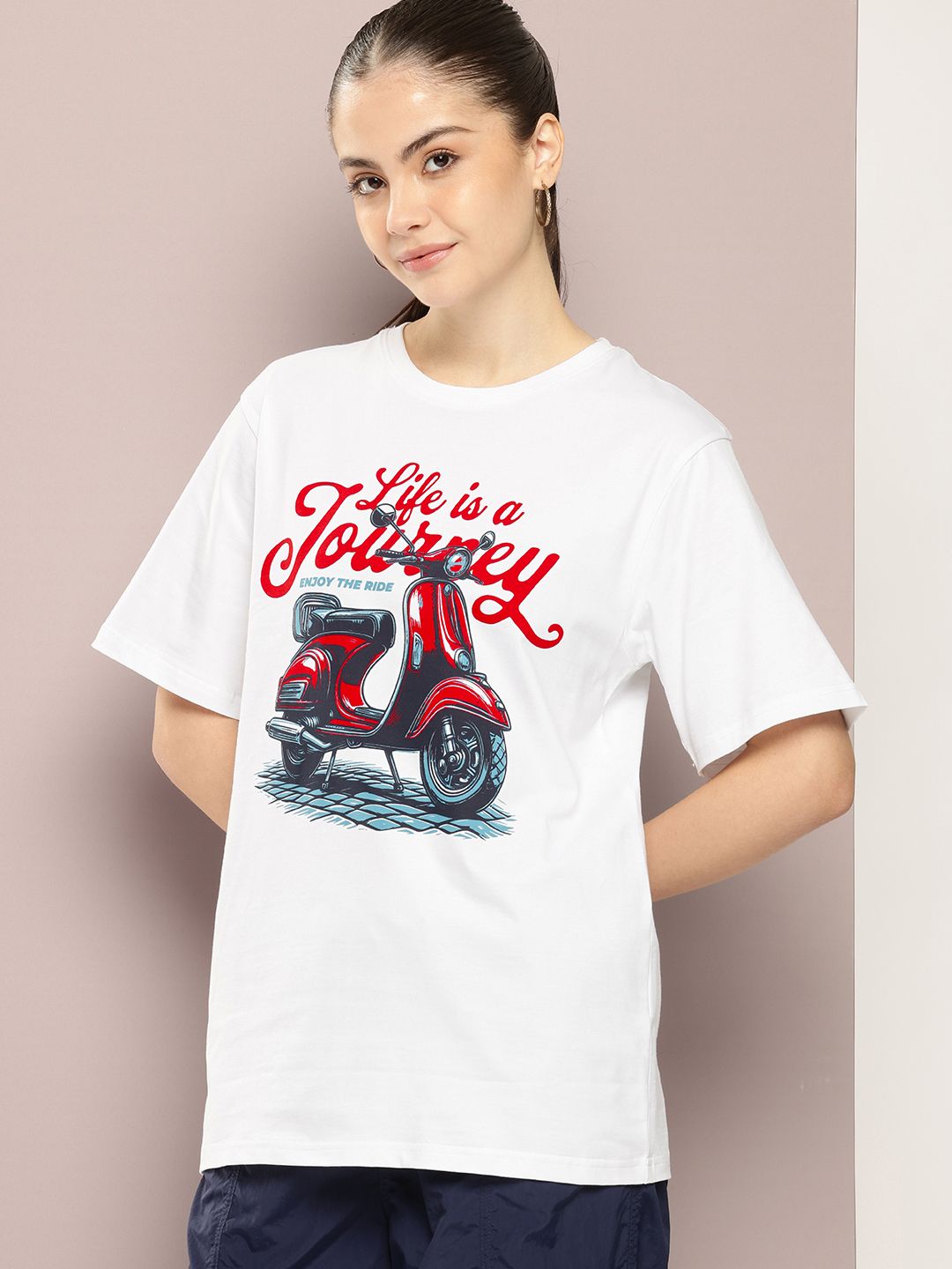 DILLINGER Women Graphic Printed Oversized T-shirt