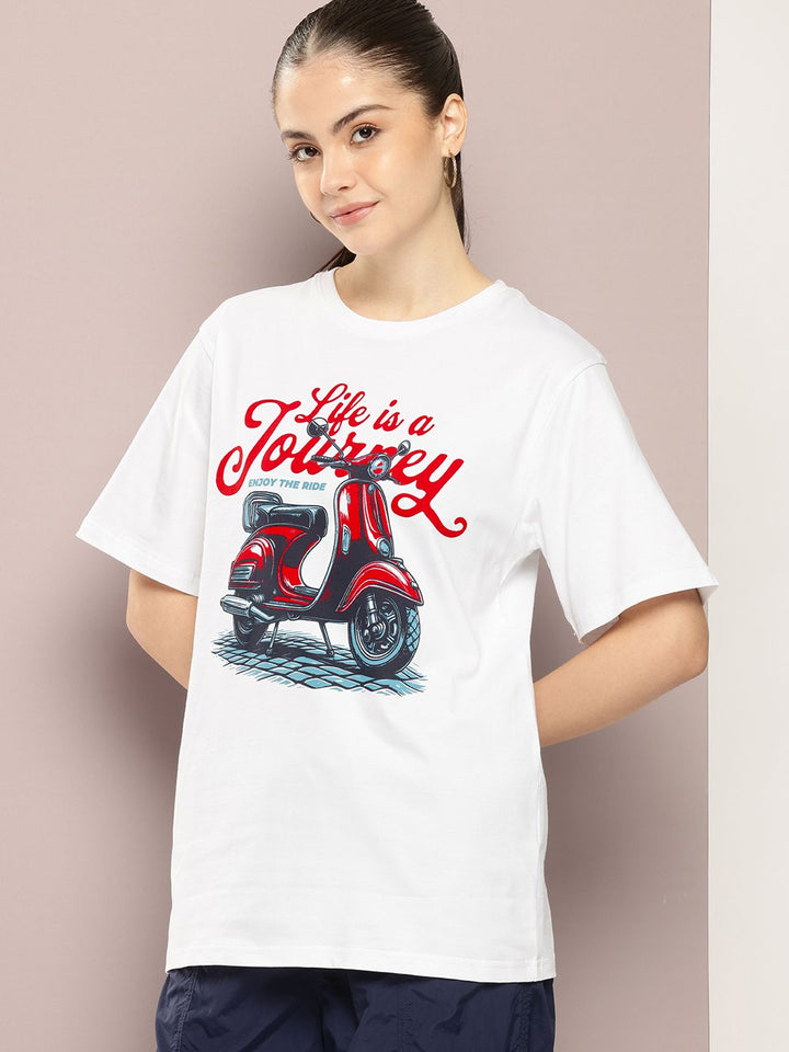 DILLINGER Women Graphic Printed Oversized T-shirt
