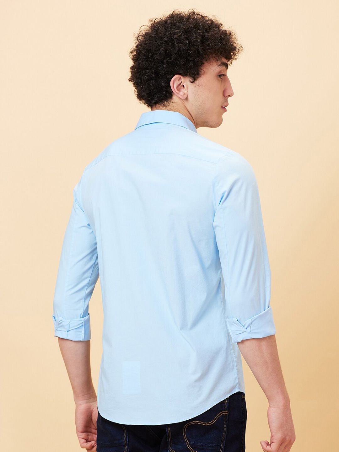 Being Human Spread Collar Slim Fit Casual Shirt