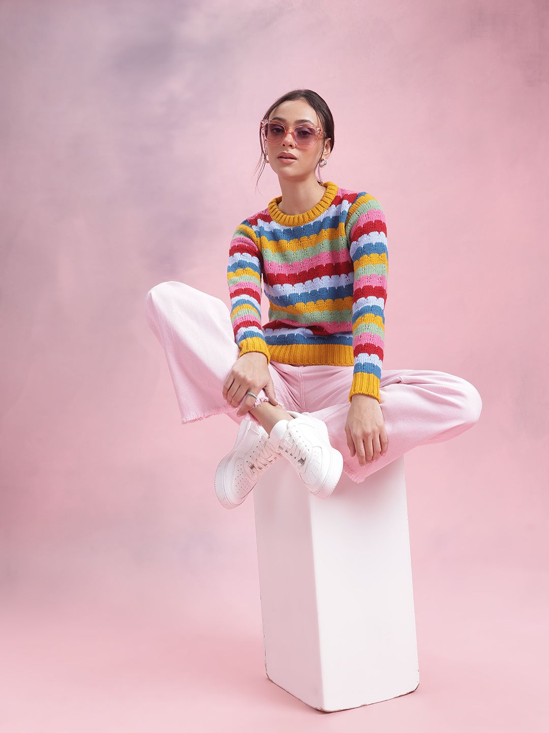 DressBerry Women Striped Pullover
