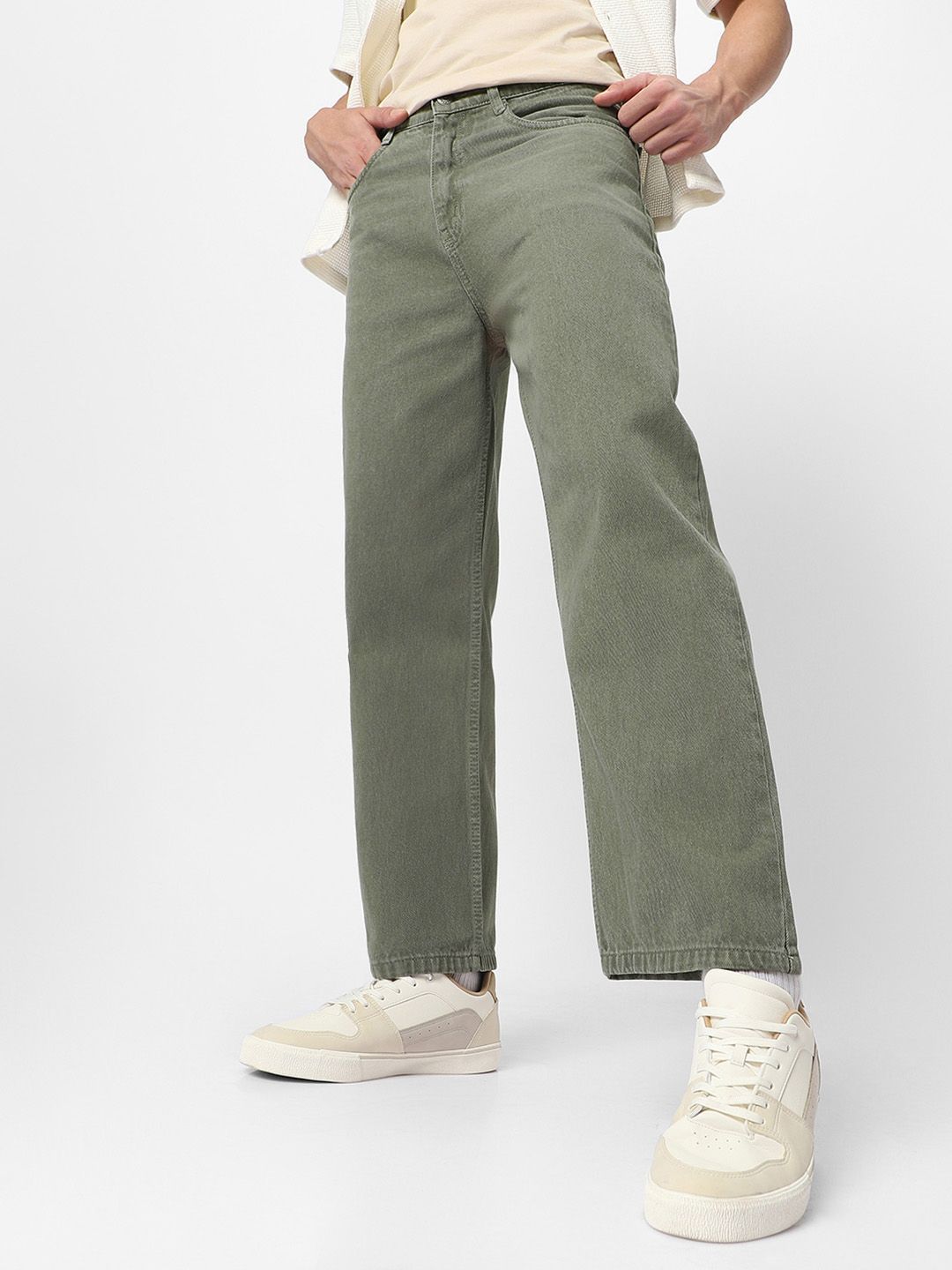 Urbano Fashion Men Loose Fit Washed Non-Stretchable Jeans