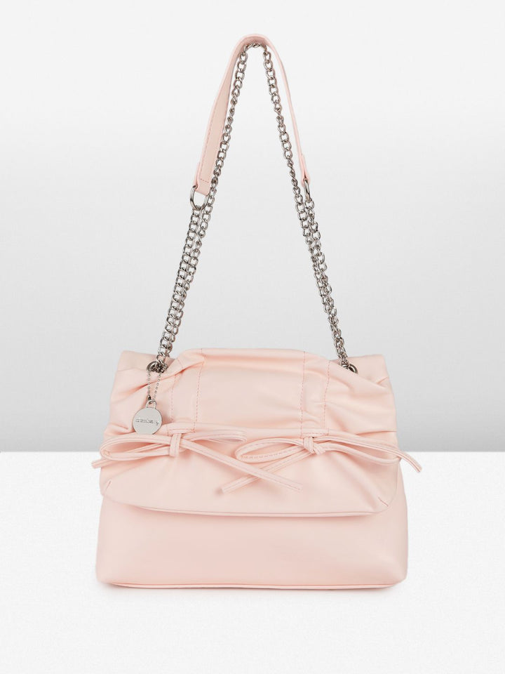 DressBerry Structured Bow Detail Shoulder Bag