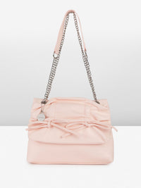 DressBerry Structured Bow Detail Shoulder Bag