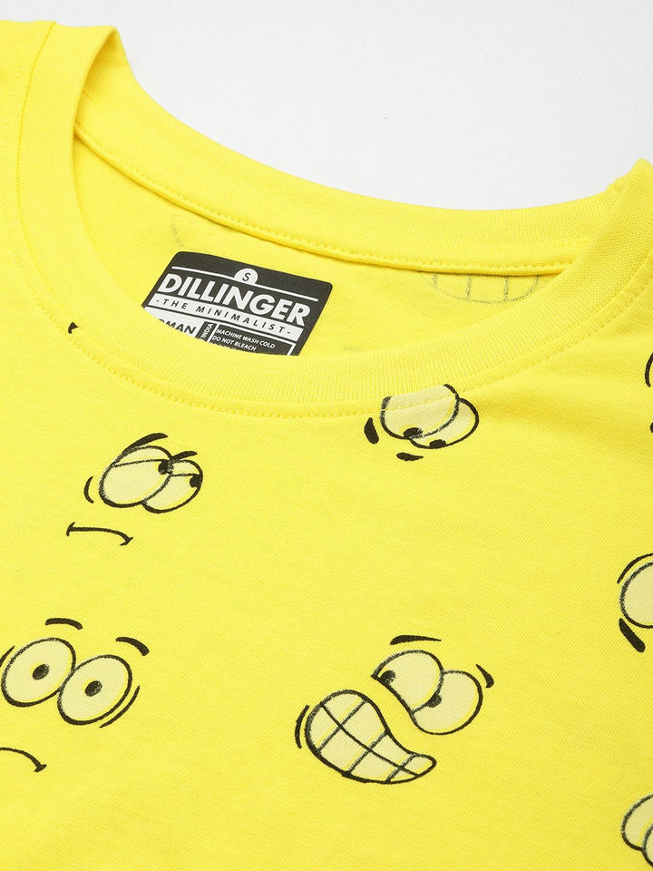 DILLINGER Printed Pure Super Combed Cotton Boxy T-shirt