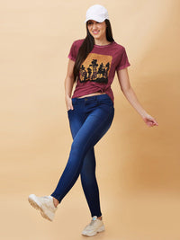 Being Human Graphic Printed Round Neck Short Sleeves T-shirt