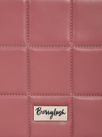 Berrylush Textured Structured Shoulder Bag with Quilted