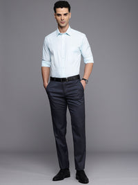 Raymond Men Textured Slim Fit Formal Trousers