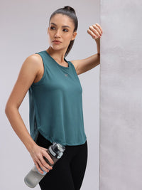 HRX by Hrithik Roshan Rapid-Dry Sleeveless High-Low Running Top