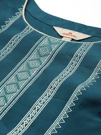 Anouk Tyohar Collection Printed Kurta with Palazzos & Dupatta