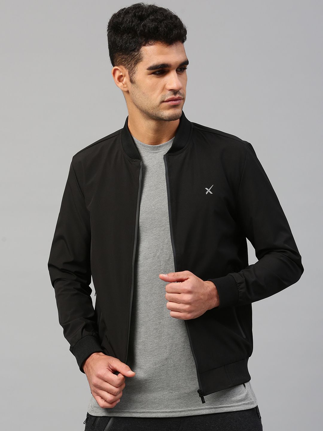 HRX by Hrithik Roshan Men Black Solid Bomber