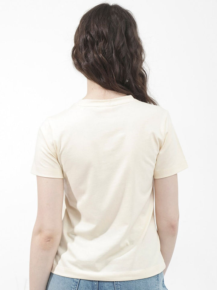 RAREISM Round Neck Short Sleeves Cotton T-shirt
