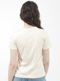 RAREISM Round Neck Short Sleeves Cotton T-shirt