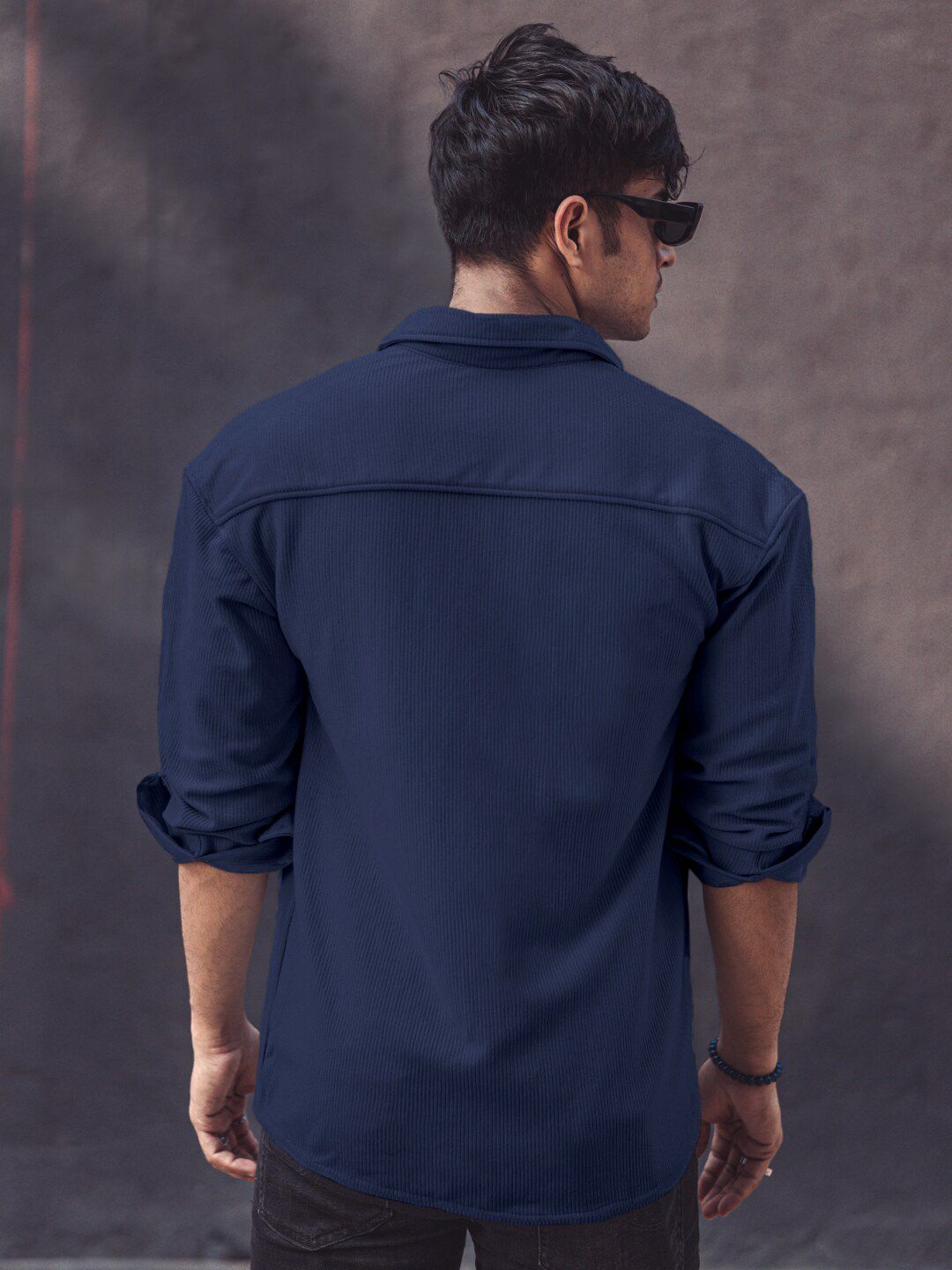Powerlook India Slim Drop-Shoulder Sleeves Oversized Casual Shirt