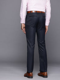 Raymond Men Textured Slim Fit Formal Trousers