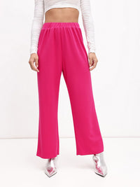 DressBerry Women Vibrant Vividness Self Design Trousers