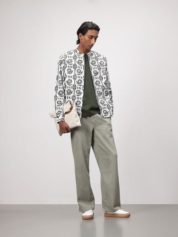 ether Artisan Hand Block Ethnic Print Pure Cotton Shirt