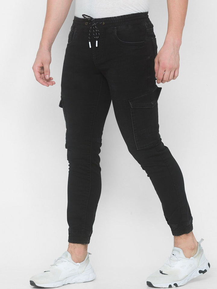 SPYKAR Men Black Slim Fit High-Rise Jeans
