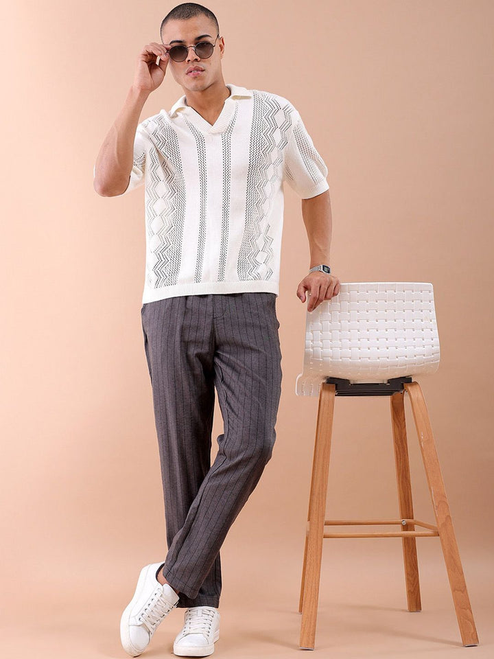 The Indian Garage Co Striped Trouser