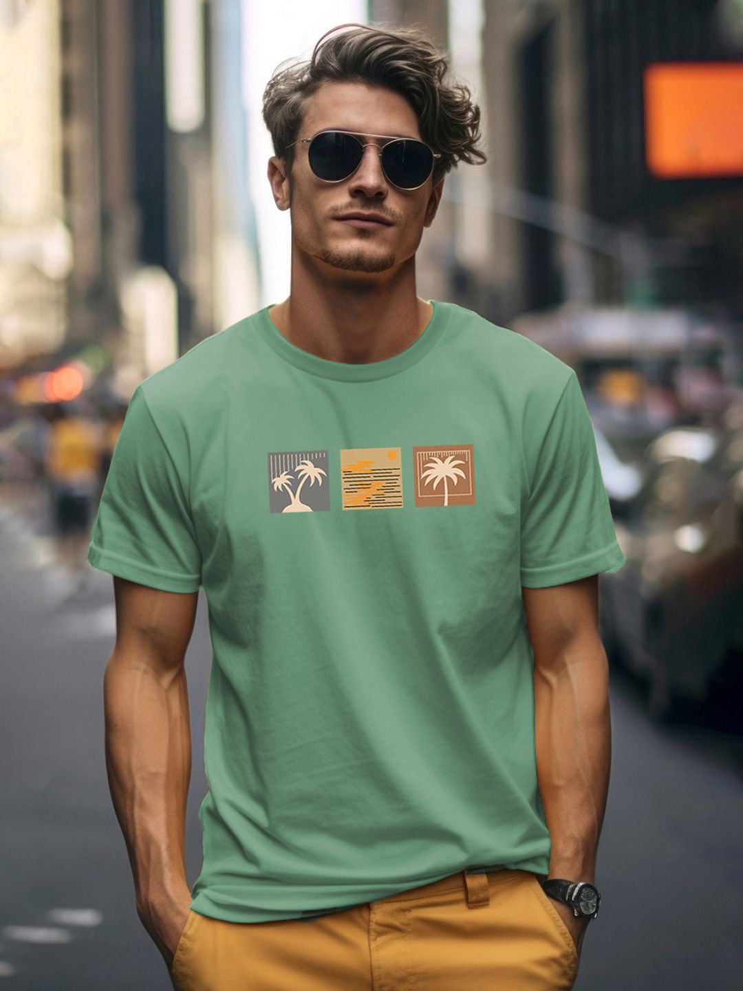 ADRO Men Printed T-shirt