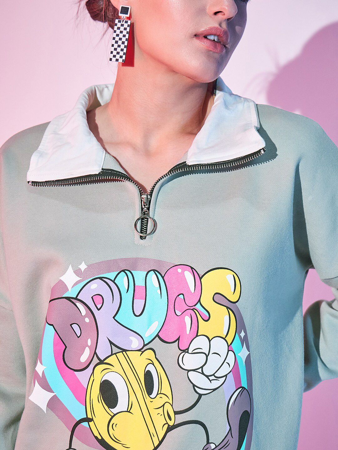 STREET 9 Graphic Printed Pullover