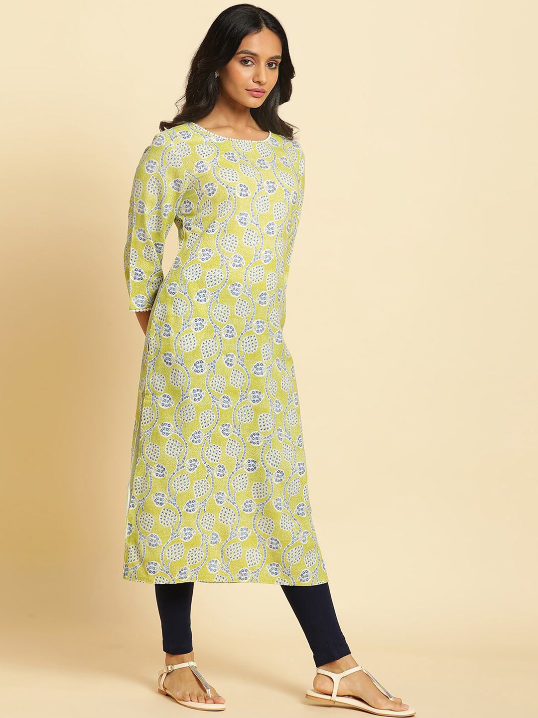 W Ethnic Motifs Printed Kurta