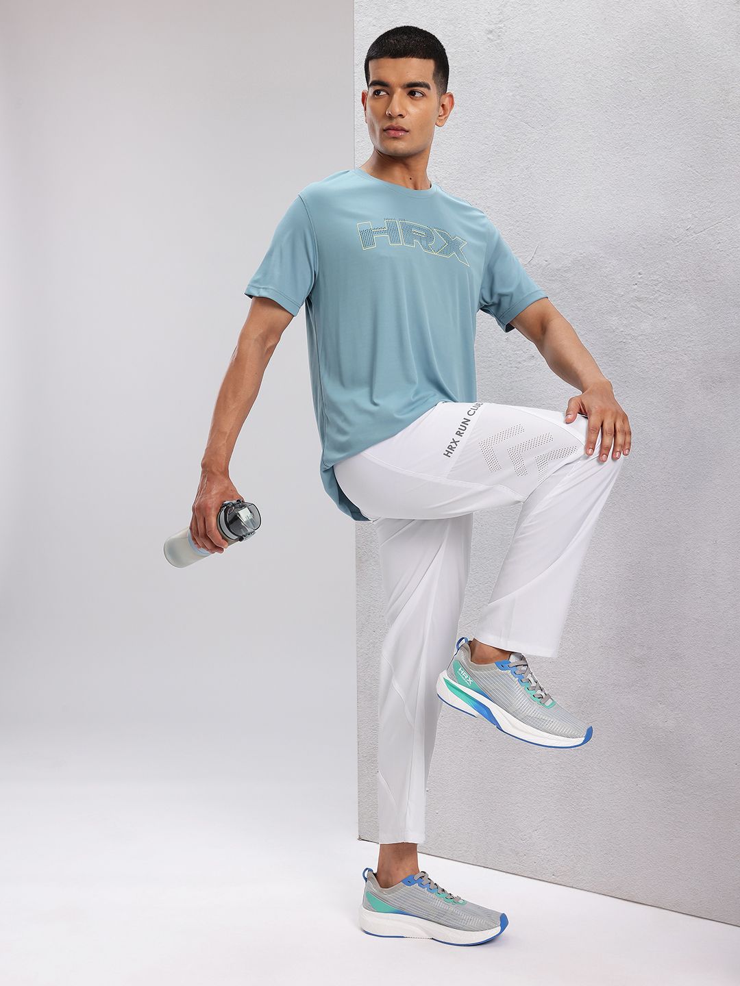 HRX by Hrithik Roshan Men Reflective Detail Rapid-Dry Running Track Pants