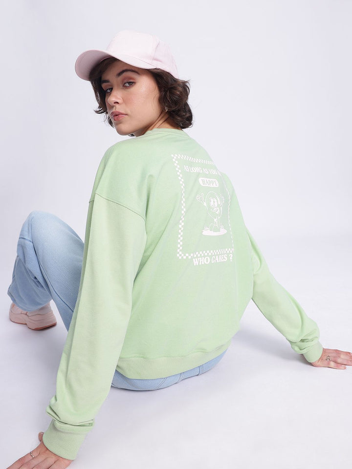 DressBerry Printed Relaxed Fit Sweatshirt