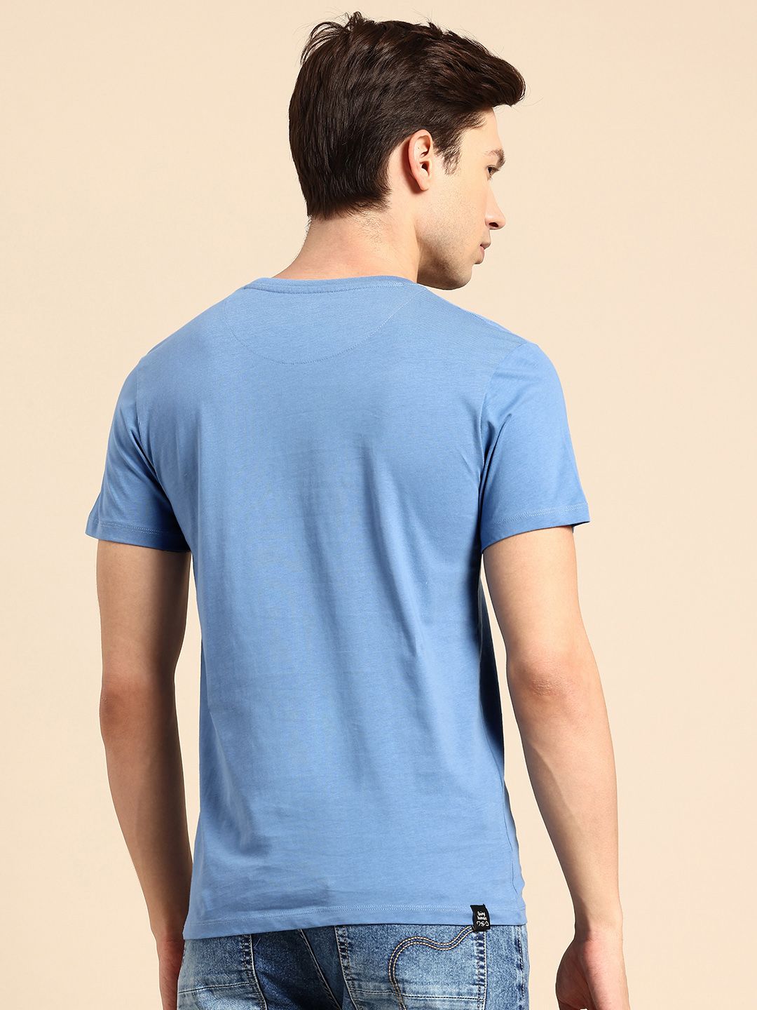 Being Human Typography Printed Pure Cotton Slim Fit T-shirt