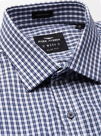 Park Avenue Pure Cotton Slim Fit Checked Formal Shirt
